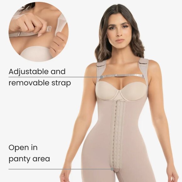 High control mid-thigh bodysuit - Style 455 - Picture 3 of 5